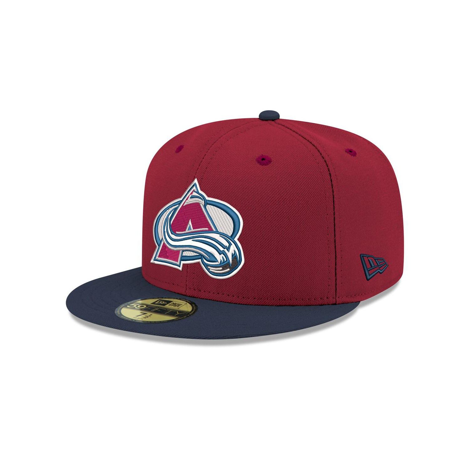 Men's Burgundy Colorado Avalanche Core Logo Two-Tone 59FIFTY Fitted Hat