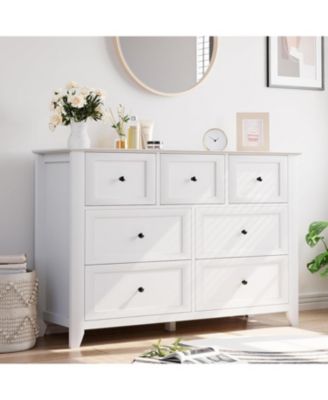 Garvee 54" Wide 7-Drawer Modern Dresser, Deep Drawers for Bedroom