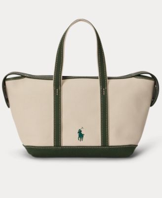 Women's Bear Canvas Mini Shopper Tote