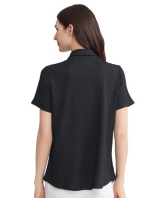 Women's Short-Sleeve Button-Front Shirt