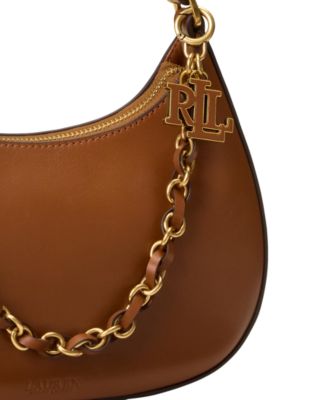 Lauren Ralph Lauren Marcy Medium Leather Shoulder Bag - Macy's