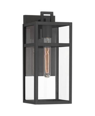 San Lucas 14 High Modern Outdoor Wall Light Fixture Mount Porch House Weatherproof Sand  Glass Shade