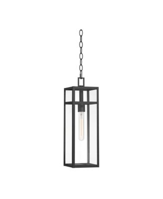 San Lucas 19  High Modern Outdoor Pendant Light Fixture Ceiling Porch House Hanging Sand  Glass Shade