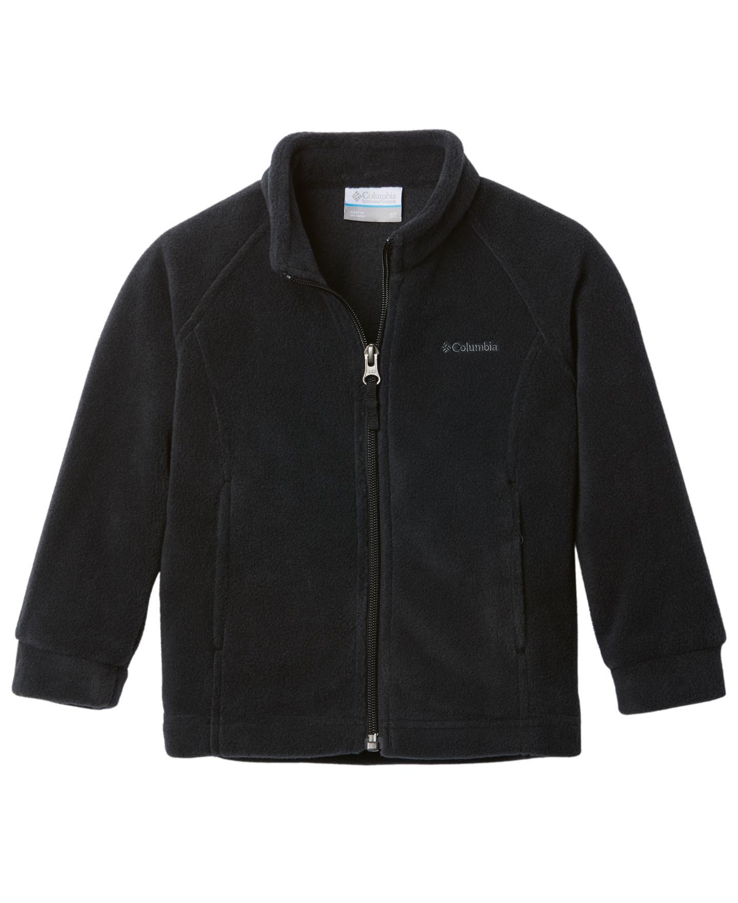 Куртка Columbia Benton Springs Fleece Jacket для девочек-малышей, цвет: Чёрный — фото 1