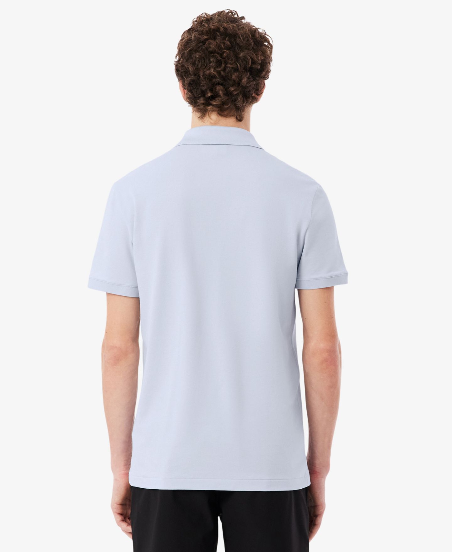 Мужское поло Lacoste Slim-Fit Jacquard Branded Pique Polo Shirt, цвет: Phoeni — фото 4