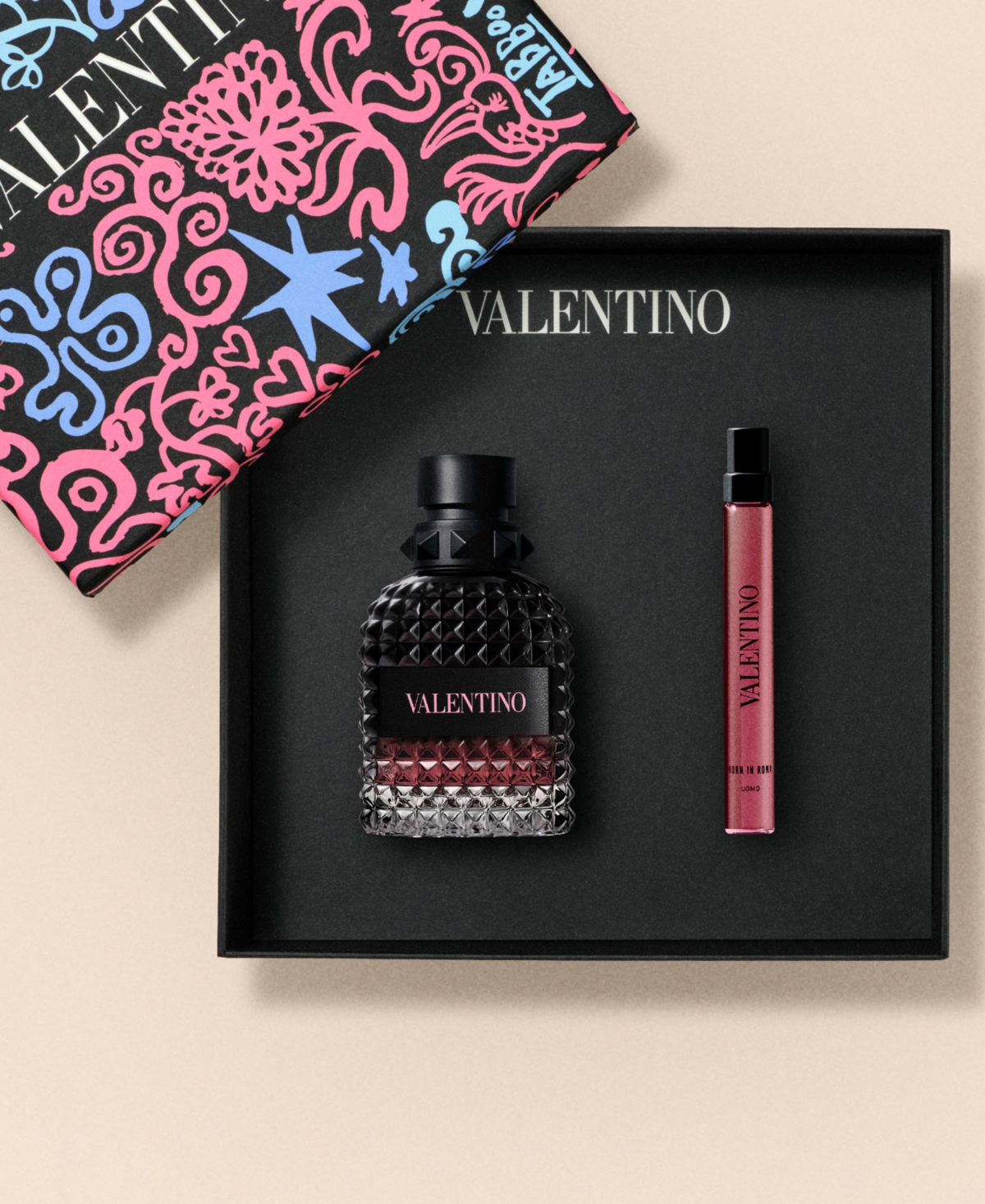 Valentino 2-Pc. Uomo Born In Roma Intense Eau de Parfum Father's Day Fragrance Gift Set with Travel Spray