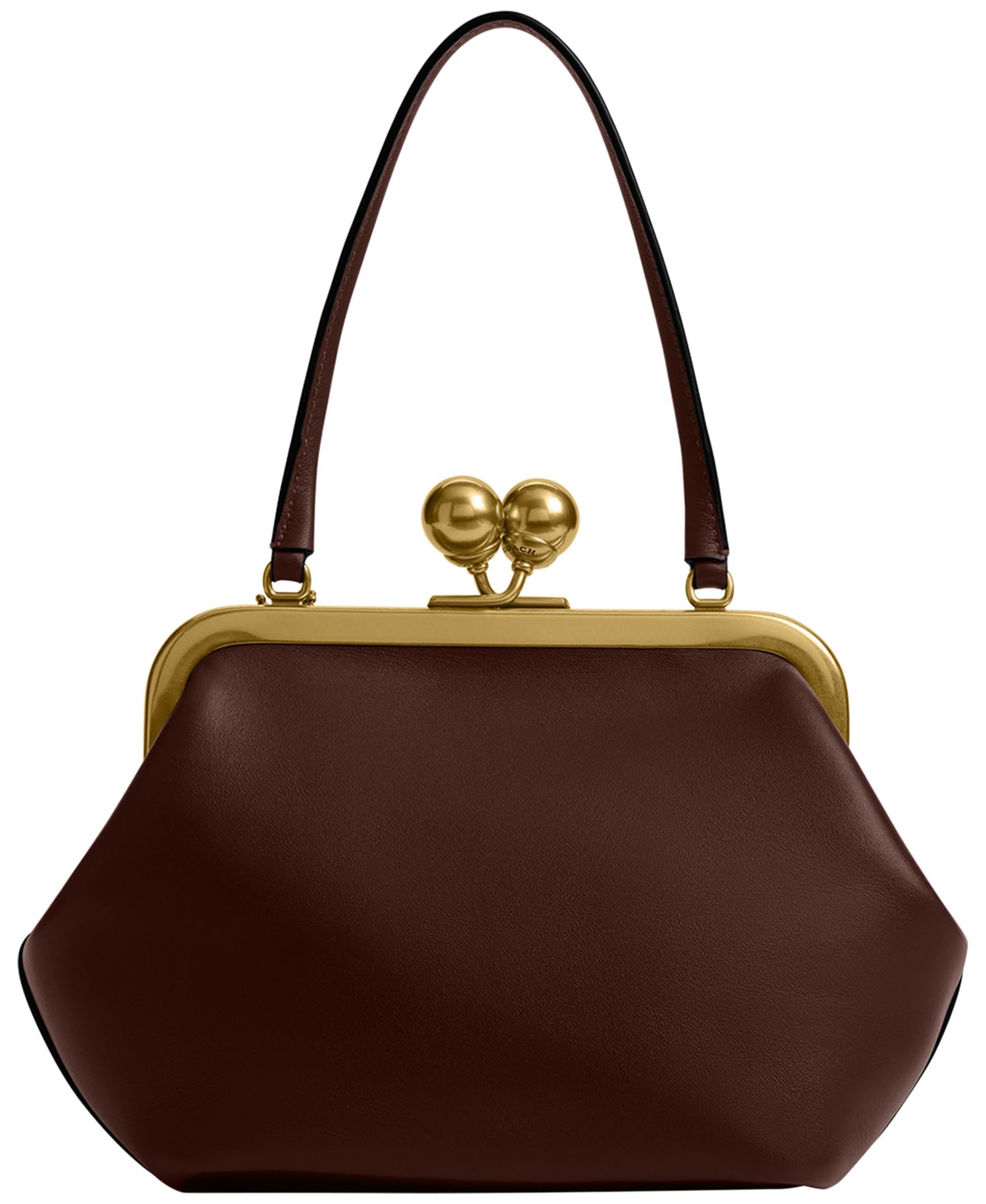 Kisslock Small Leather Frame Bag 16