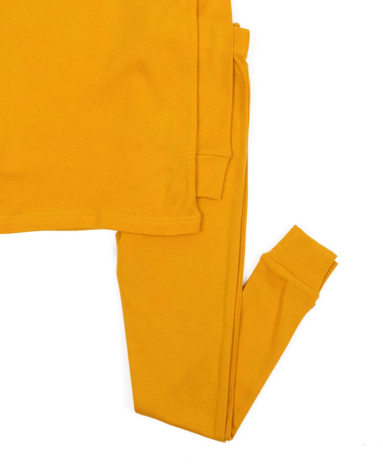 Kids Matching Family Two Piece Cotton Long Sleeve Solid Color Pajamas 6-14