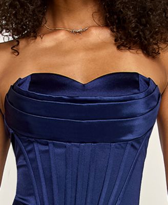women's gold prom dress Zapaka Women Glitter Golden Corset Long Prom Dress with Flowers A-Line Sequins Formal Dress, Golden / US18W