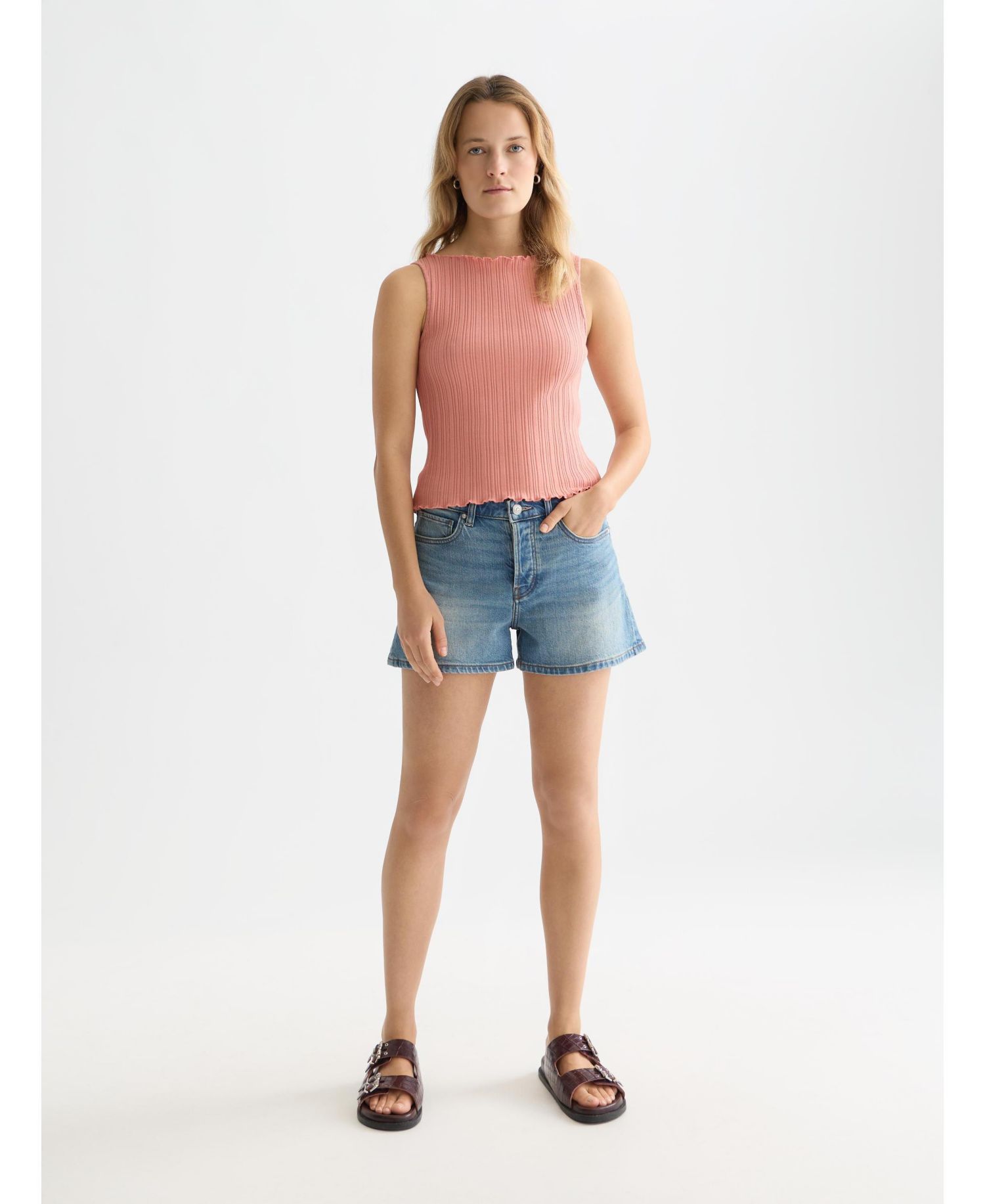 Women's Scotch and Soda Tops and Tees Structured Rib Tank