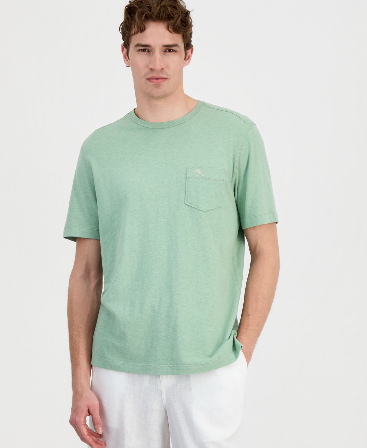 Men's Short Sleeve Crewneck Pocket Canal T-Shirt