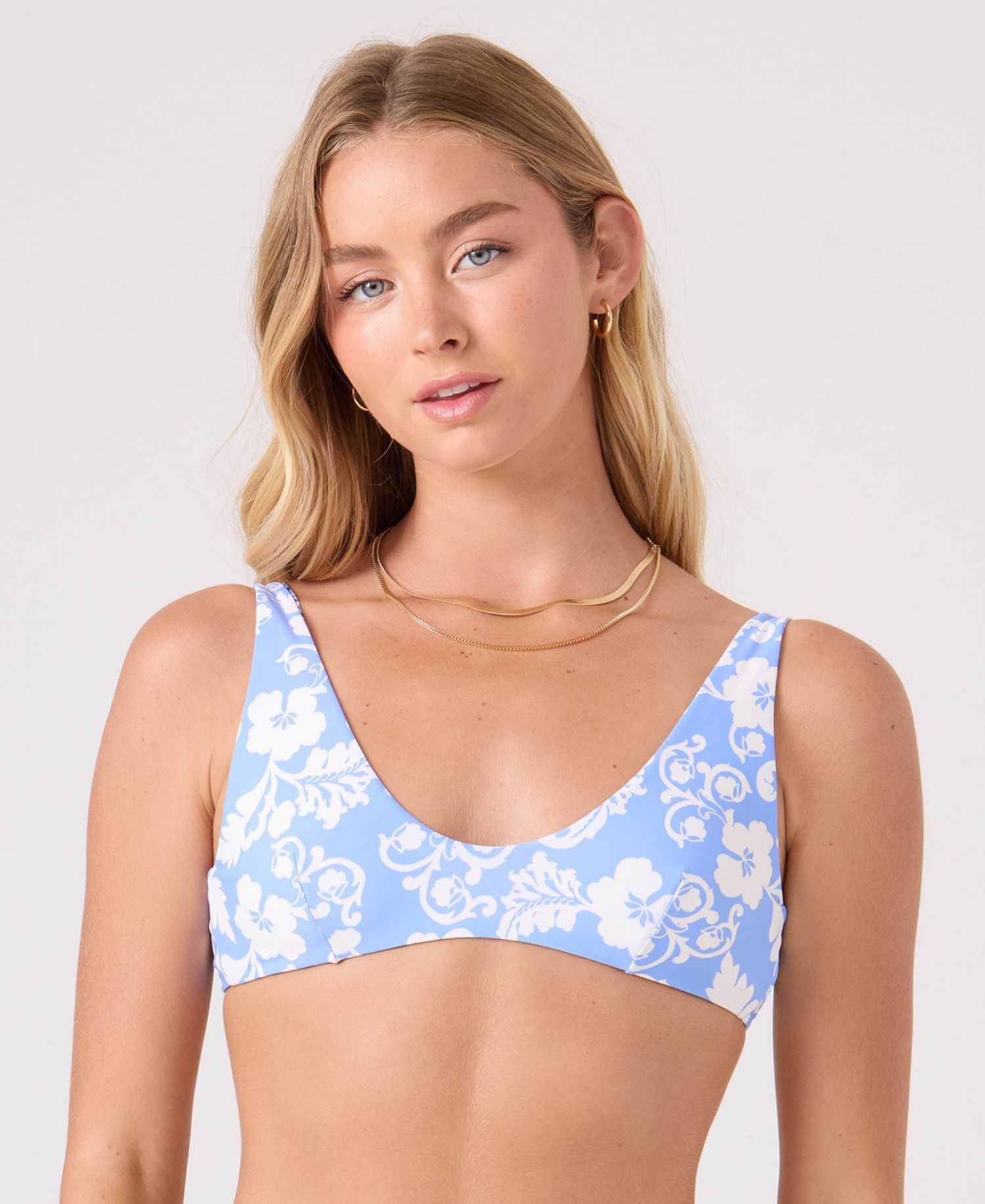 Women's Reversible Scoop Neck Bralette Bikini Top