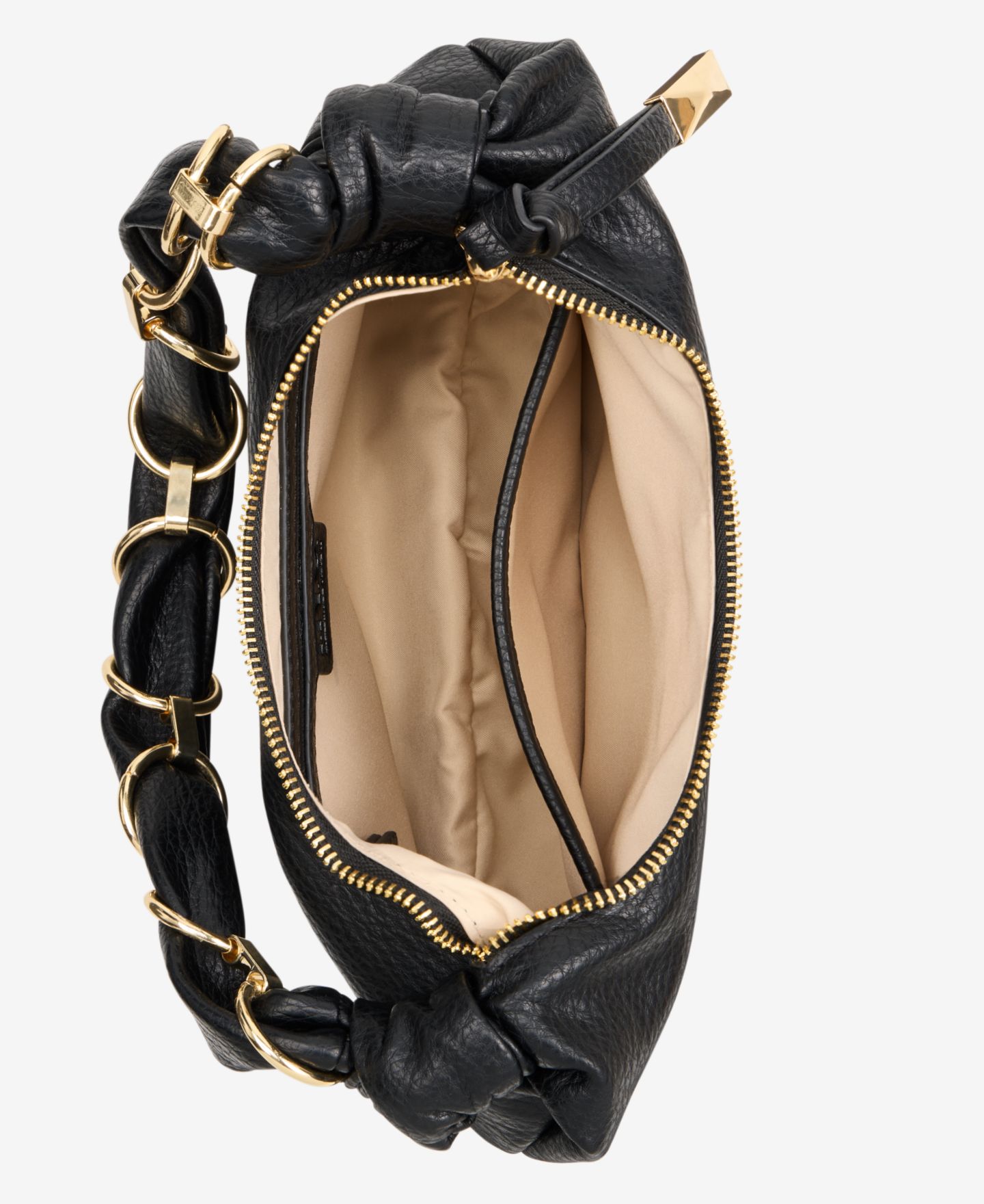 Женская сумка I.N.C. International Concepts Arrabella Crescent Shoulder Handbag, цвет: Чёрный — фото 4