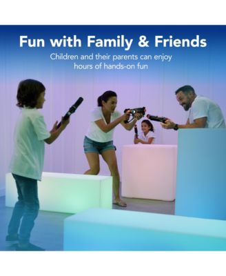 Set of 4 Rechargeable Laser Tag Blasters with Docking Station and 4 Game Settings