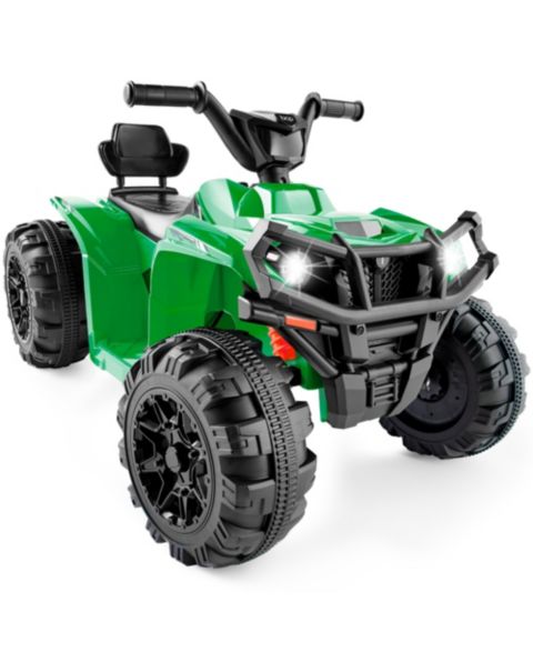 Детская игрушка Best Choice Products 12V Kids Ride-On ATV Quad with Bluetooth, 55 lbs. Capacity, Ages 3+, цвет: Зелёный