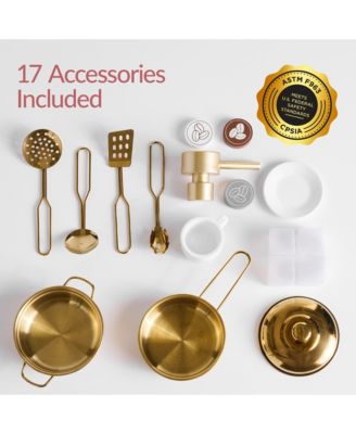 Pretend Play Kitchen with Espresso Machine