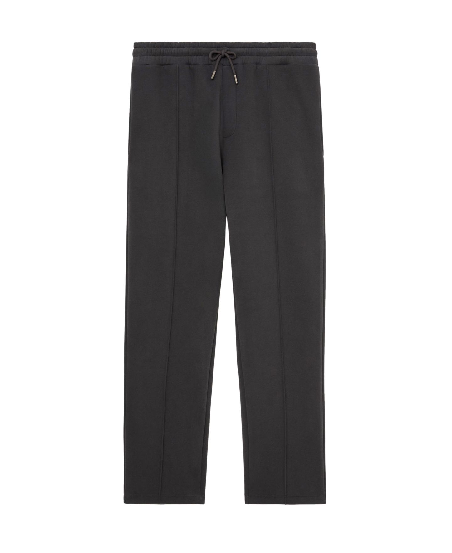 Мужские брюки REISS Zeno Cotton-Blend Washed Drawstring, цвет: Потёртый чёрный — фото 6