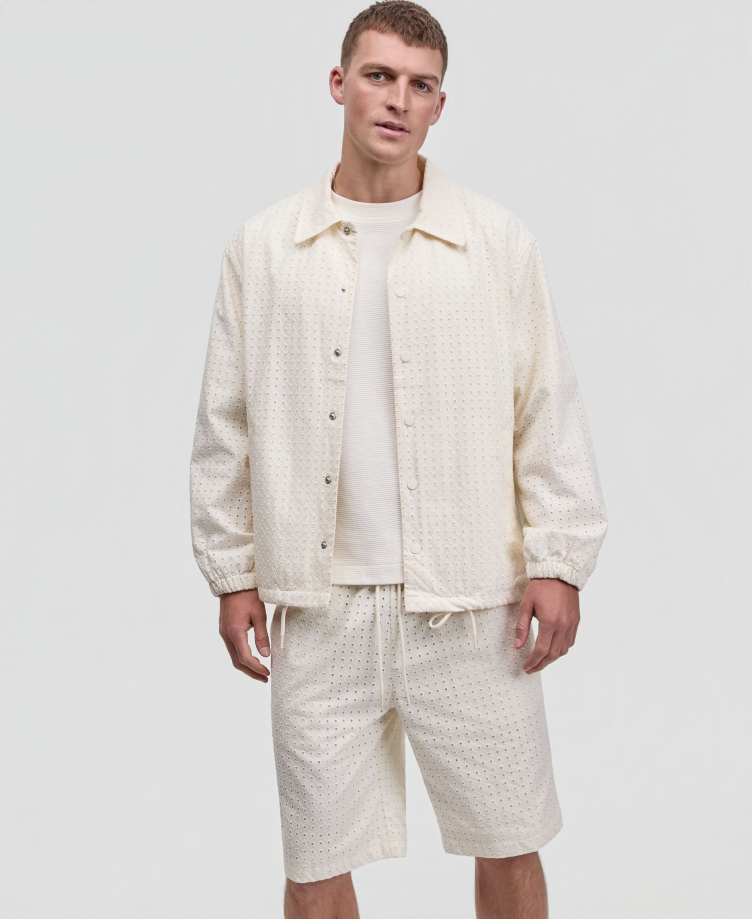 Men's Eyelet Coach Jacket