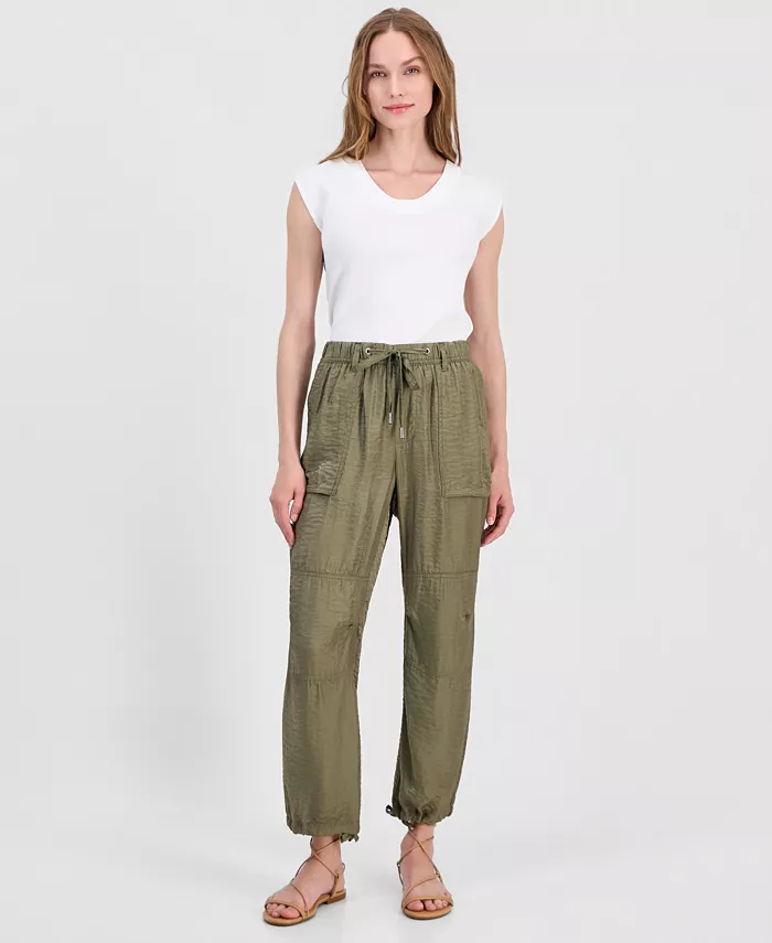 Women's Relaxed Straight-Leg Drawstring Pants - thumbnail 2