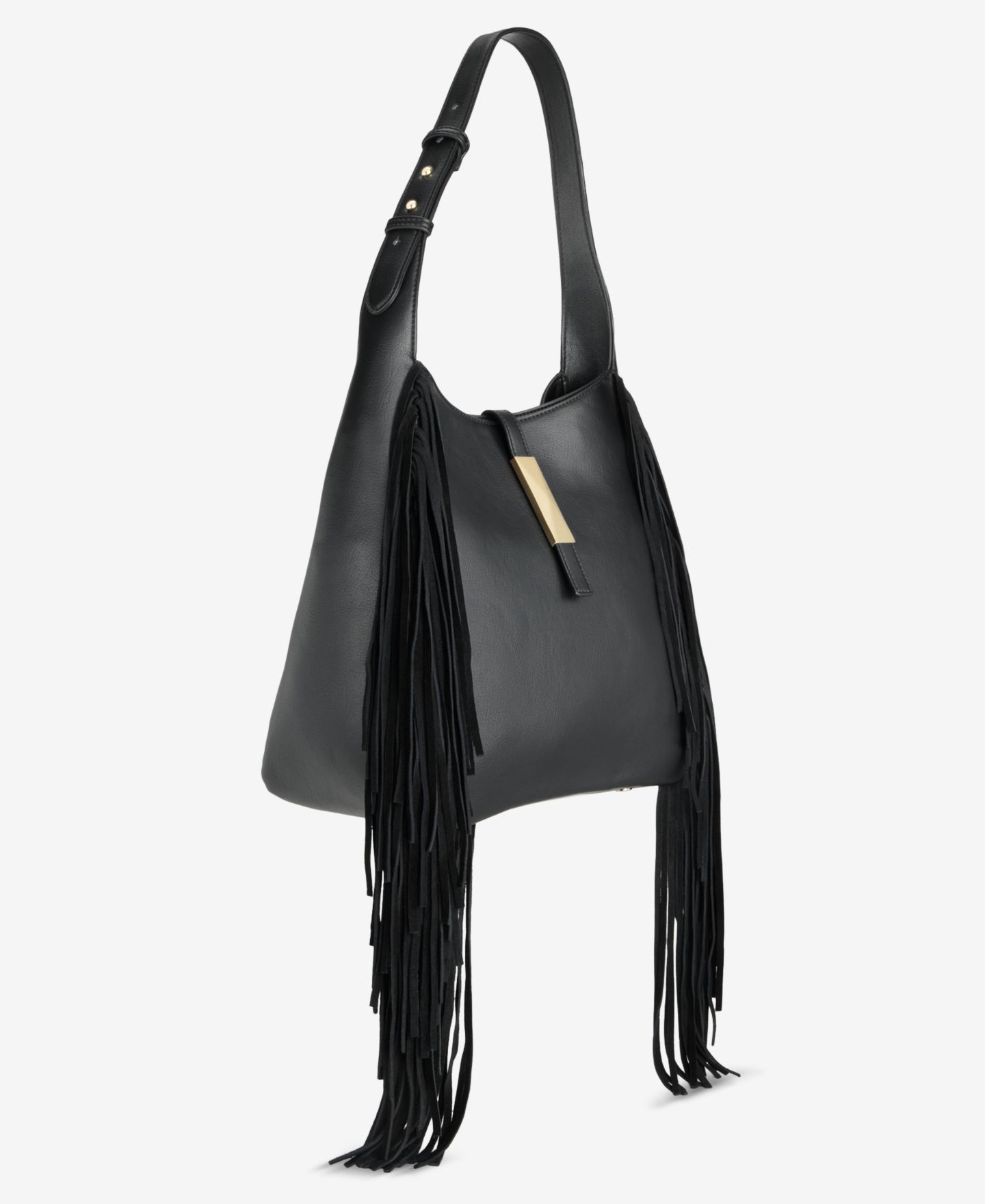 Женская сумка I.N.C. International Concepts Salee Fringe Shoulder, цвет: Чёрный — фото 3