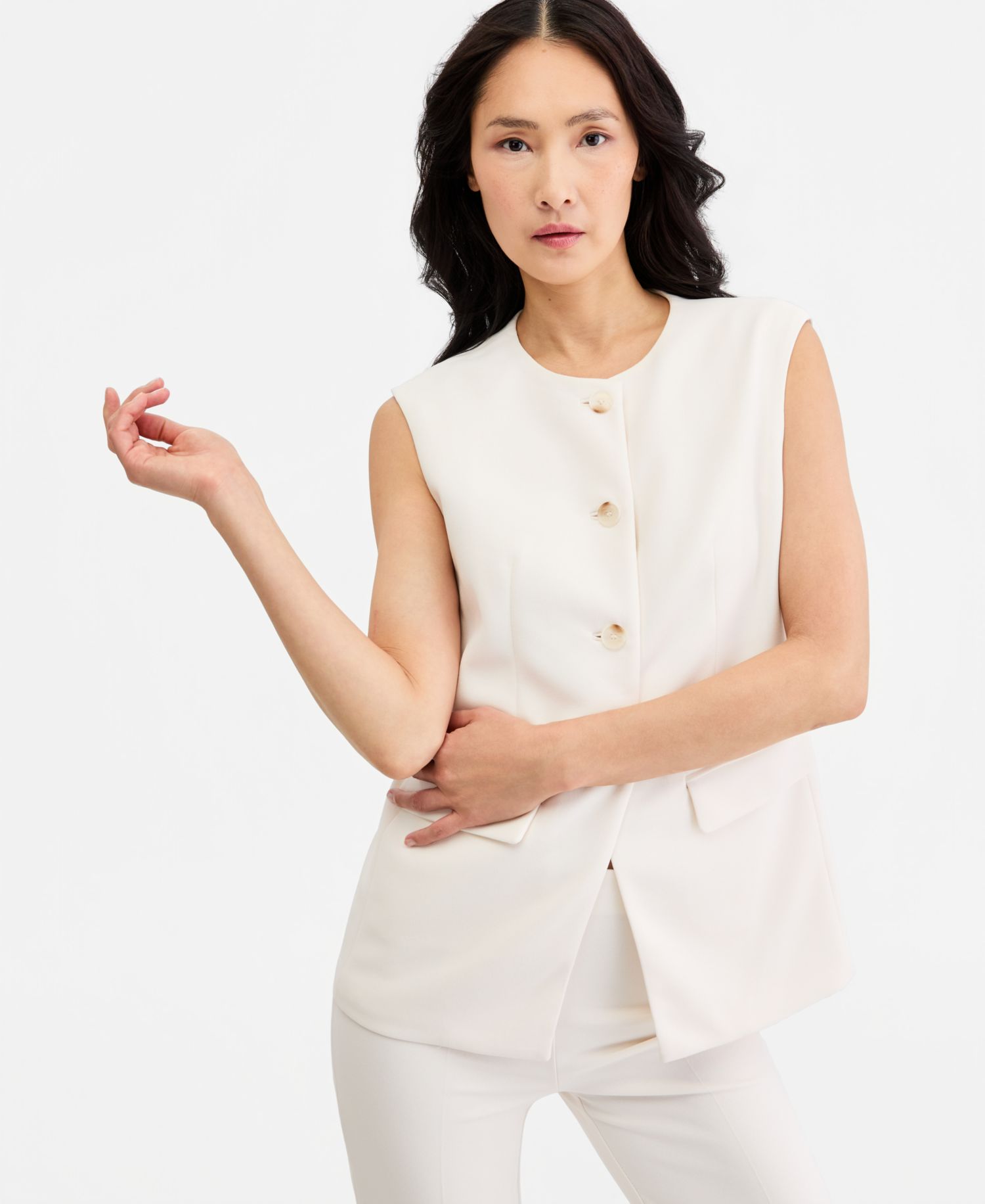 Women's Four-Button Tailored Vest