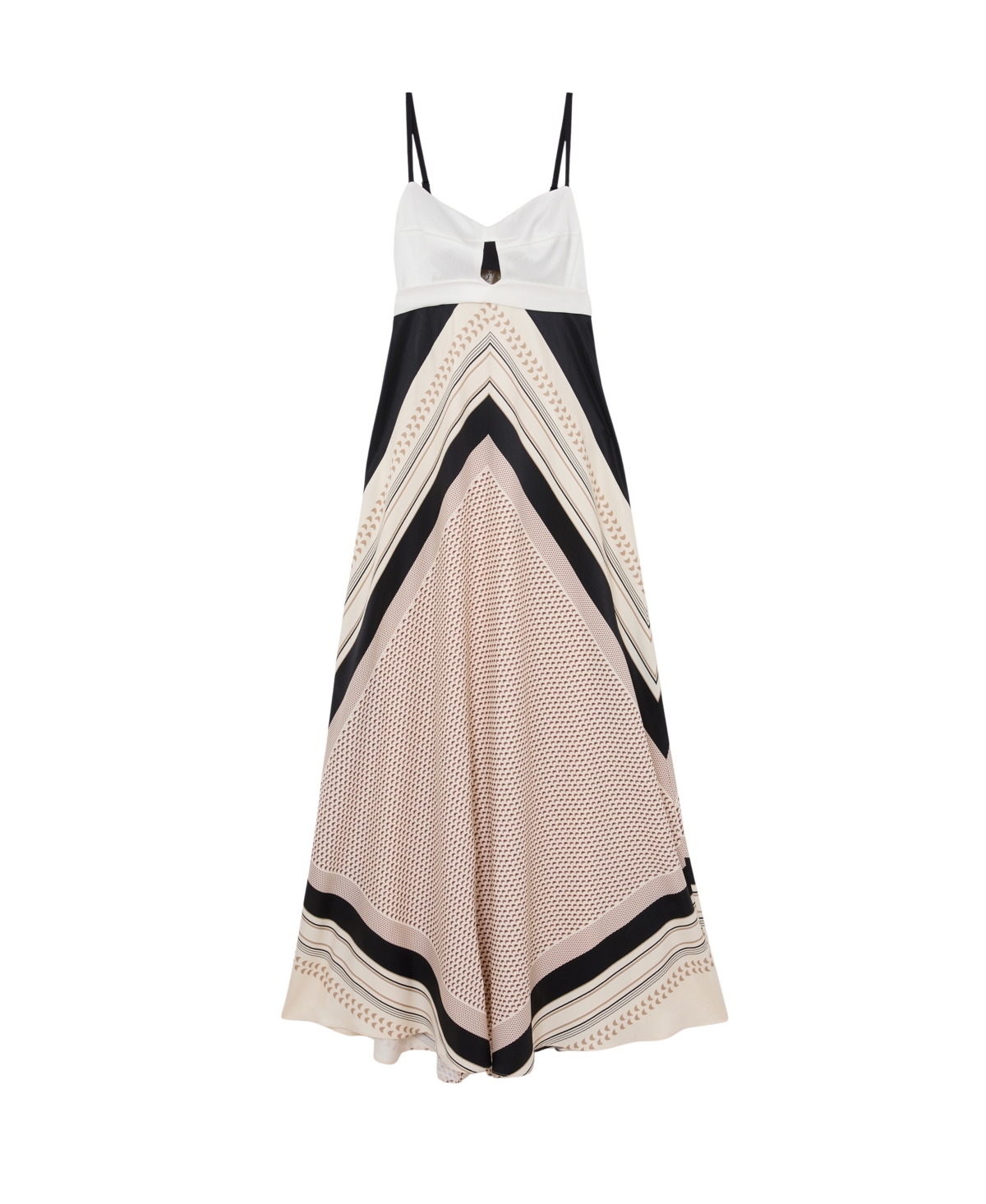 Reiss Women's Myra Scarf-Print Tie-Back Maxi Dress