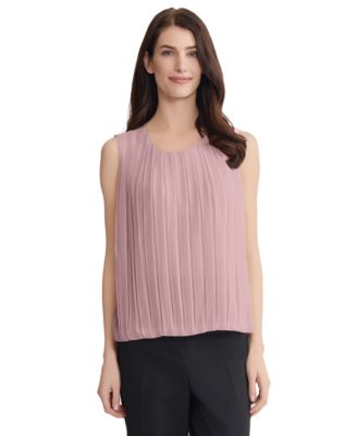 Women's Pleated Sleeveless Top