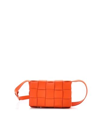 Small Cassette Crossbody Bag Maxi Intrecciato Leather