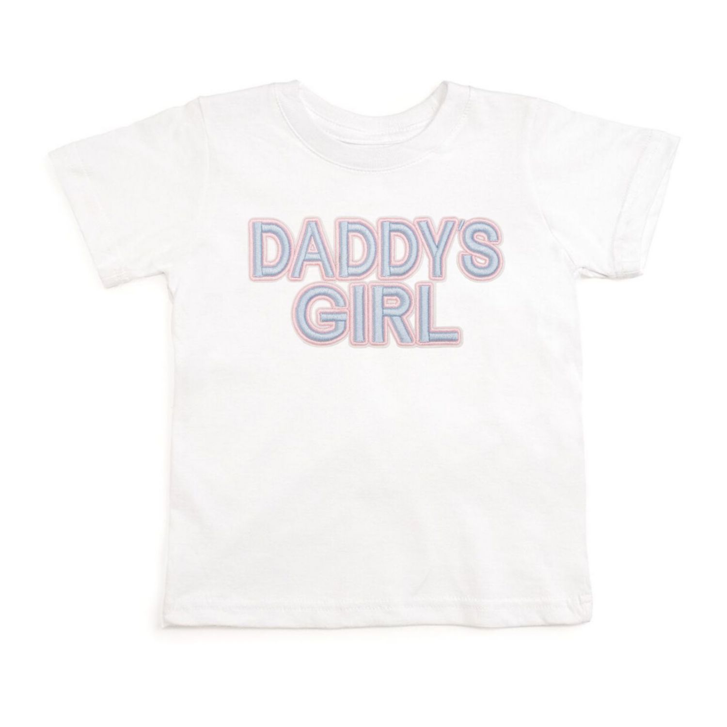 Little Girls Daddy's Girl Patch Short Sleeve T-Shirt
