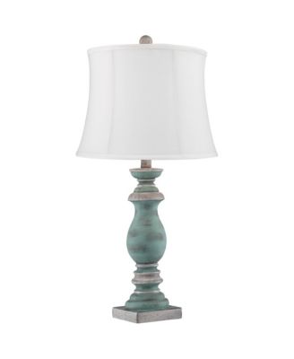 Patsy Rustic Farmhouse Table Lamps 26 1/2 High Set of 2 Washed Softback Drum Shade for Bedroom Living Room House Home
