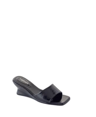 Women's Lafayette Square-Toe Wedge Slide Sandal