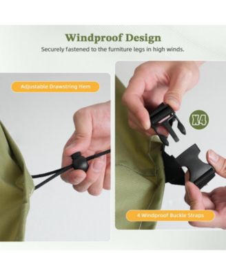 Waterproof Patio Chair Covers, Lounge Deep Seat Cover, Heavy Duty Waterproof Outdoor Patio Furniture Covers