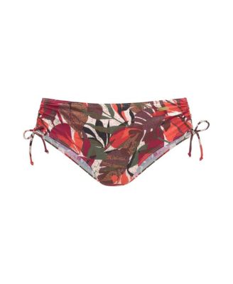 Women's Tropical Mid Rise Bikini Swimsuit Bottom