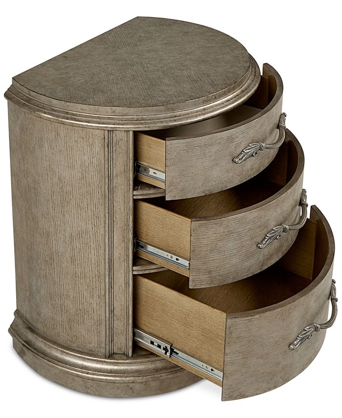 Furniture Zarina Demilune Nightstand, Created for Macy's Macy's