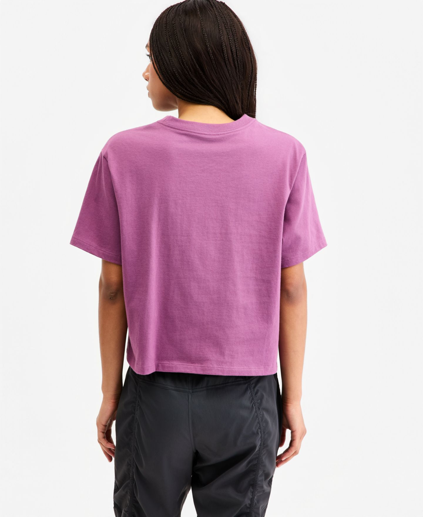 Женская футболка The North Face Evolution Simple Dome Cropped T-Shirt, цвет: Фиолетовый — фото 6