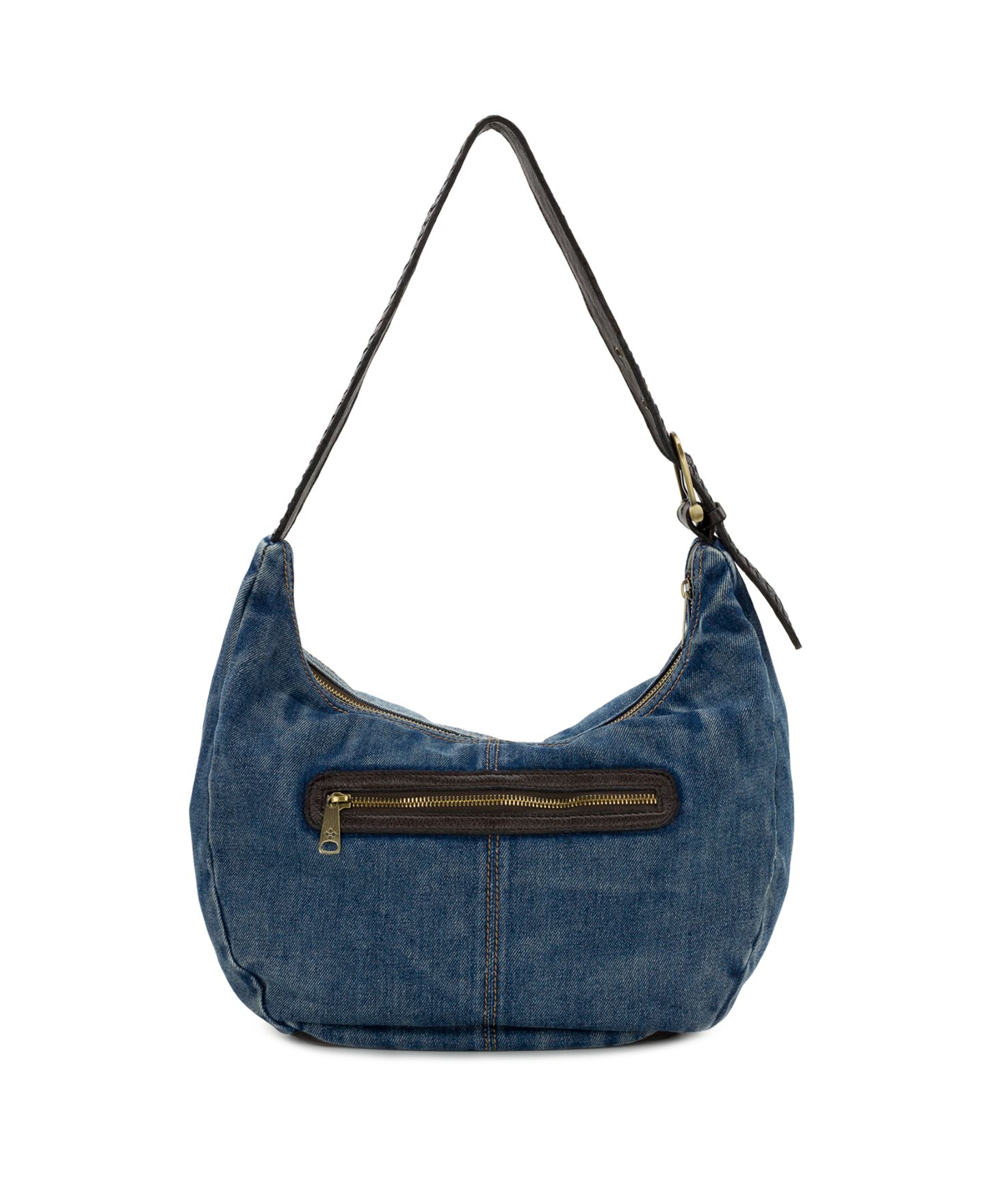 Женская сумка Patricia Nash Lou Large Denim Patchwork Hobo, цвет: Джинсовый — фото 2