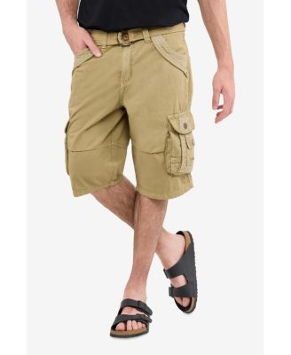 Big & Tall Cargo Shorts Camo & Solid Colors 12.5" Inseam Knee Length Classic Fit Multi Pocket