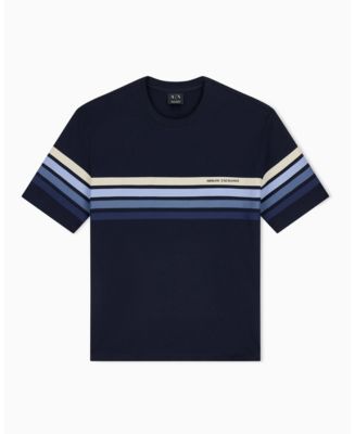 トップス A/X ARMANI EXCHANGE stitch stripe shirt A|X Armani Exchange Men's 4 Stripes Short Sleeve Jersey T-Shirt