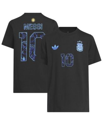 Big Boys and Girls Lionel Messi Black Argentina National Team 2026 Away Jersey Hook Name Number T-Shirt