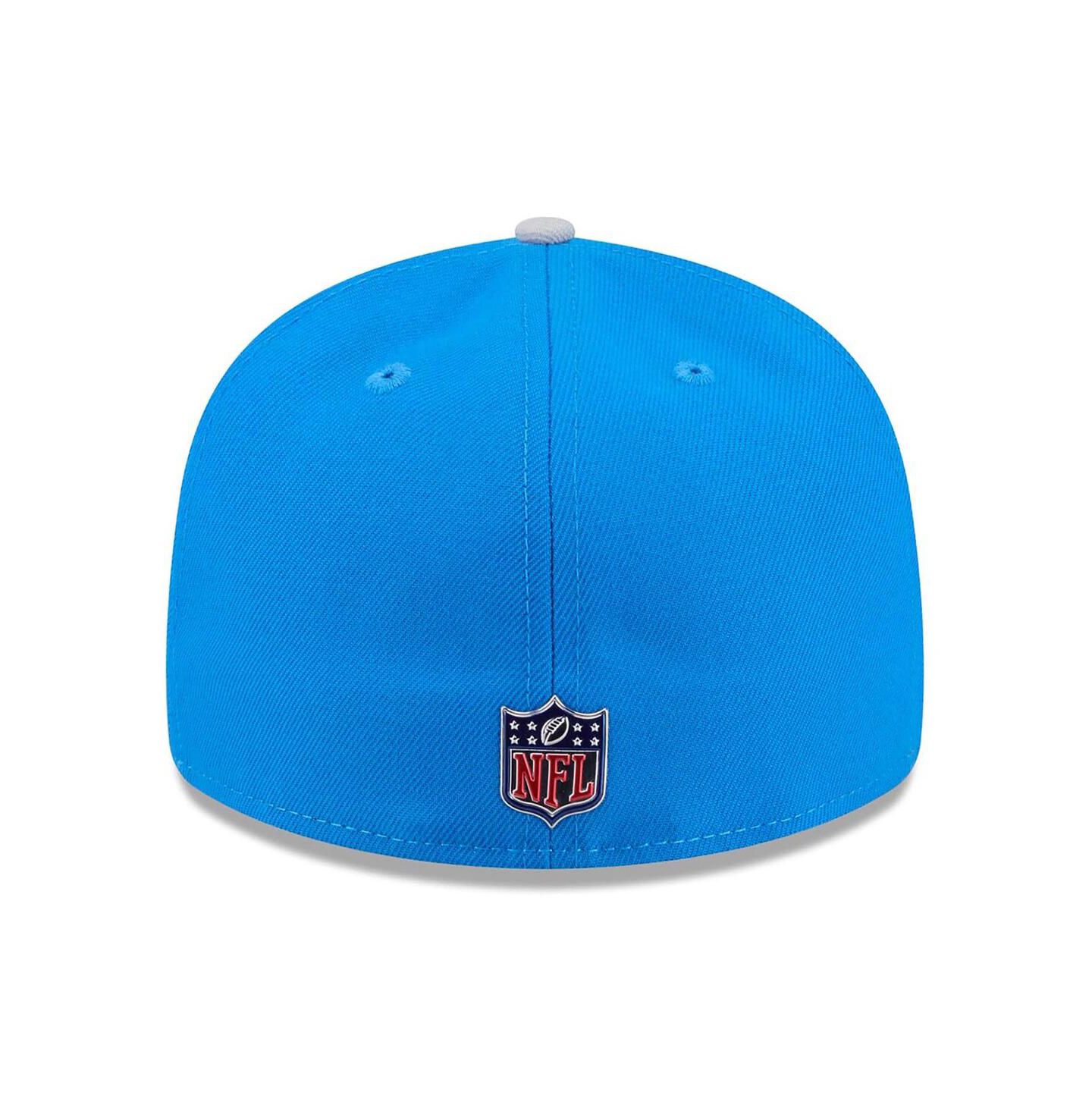 Мужская кепка New Era Blue/Silver Detroit Lions 2026 NFL Draft Pre-Curved 59FIFTY Fitted Hat — фото 4