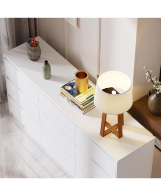 9 Drawer Dresser for Bedroom with Deep Drawers,Dressers and Chest of Drawers Handle Free for Closet Living Room