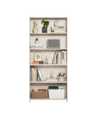 68 in 5 Tier Wide Bookshelf with Open Display Shelves