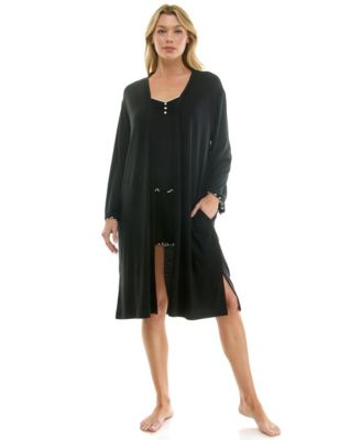 Women's Long-Sleeve Cardigan, Sleeveless Tank Top and Pull-On Shorts, 3-Piece Set