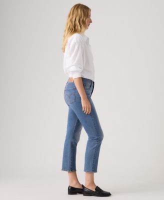 Women's Classic Mid-Rise Ankle Straight-Leg Jeans