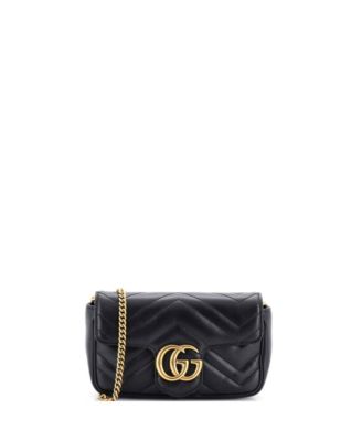 Super Mini GG Marmont Flap Bag Matelasse Leather