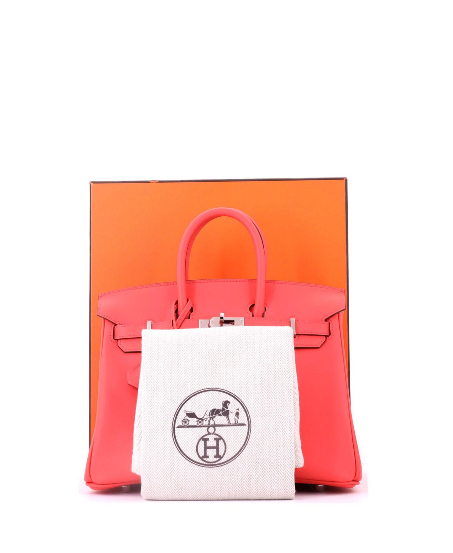 Birkin 25 Handbag Pink Swift with Palladium Hardware