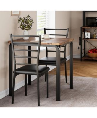 Dining Table for 2, Small Table and Chairs Set of 2, Dinette Set for 2,  3 Piece Kitchen and Dining Room Sets for Small Space