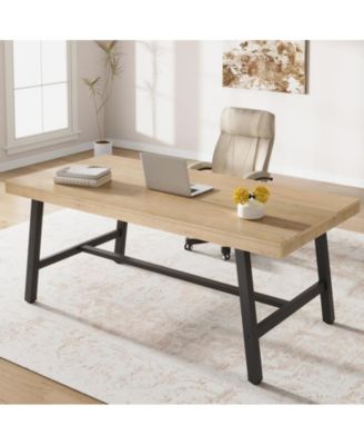 6-8 Person Industrial Rectangular Wooden Dining Table