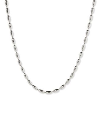 Capri Silver Ball Chain Necklace
