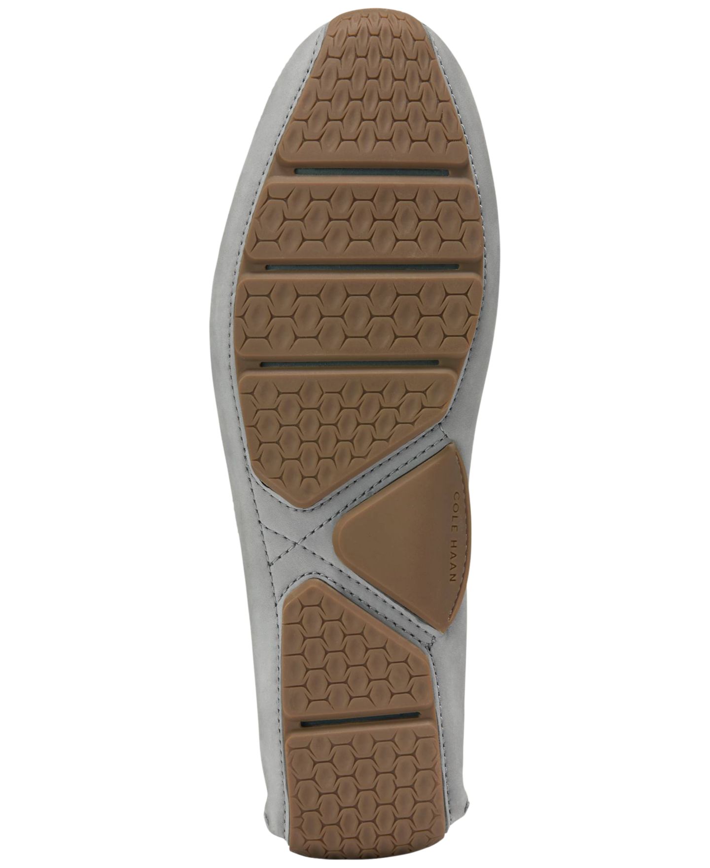 Мужские туфли для вождения Cole Haan Hutchison Grand с пряжкой, цвет: Серый нубуковый — фото 5
